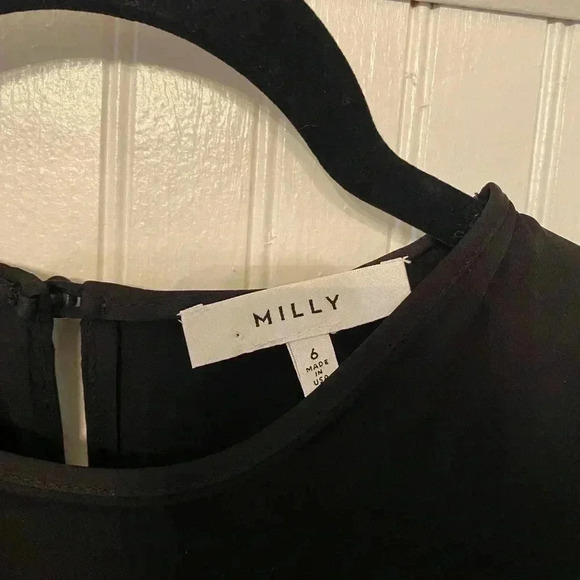 MILLY Side tie Sleeveless Silk Blouse - Picture 8 of 8